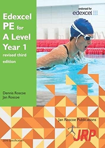 Textbook with physical education content, likely featuring sports images and A Level student layout.