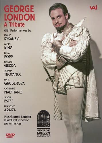 DVD cover for "London: A Tribute" featuring tenor George London in costume.