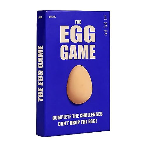 Pikkii The Egg Game | Family Party Game for Ages 6+ | 100 Fun Challenges Card Game | Outdoor or Indoor Travel-Sized Game