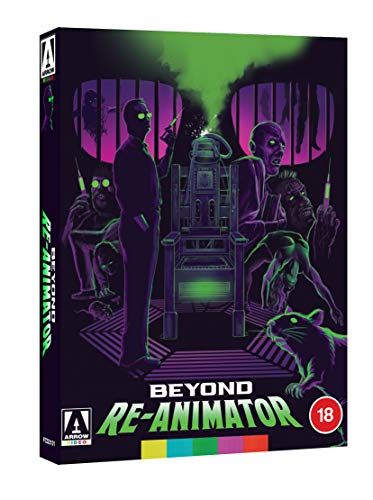 Beyond Re-Animator" Blu-ray cover featuring a man, zombies, and medical equipment.