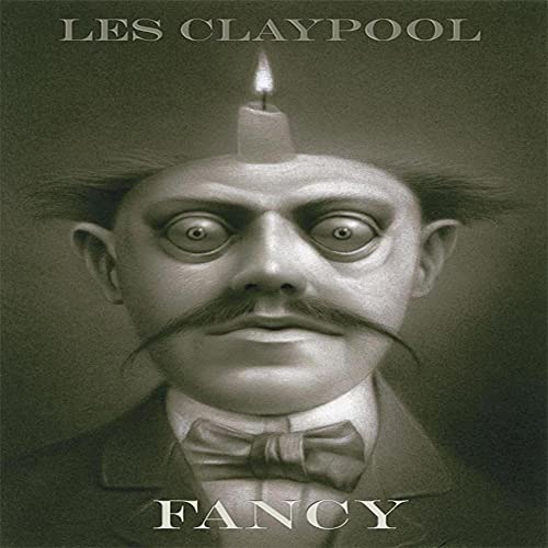 Les Claypool’s “Fancy” DVD cover: distorted portrait with a candle on head.