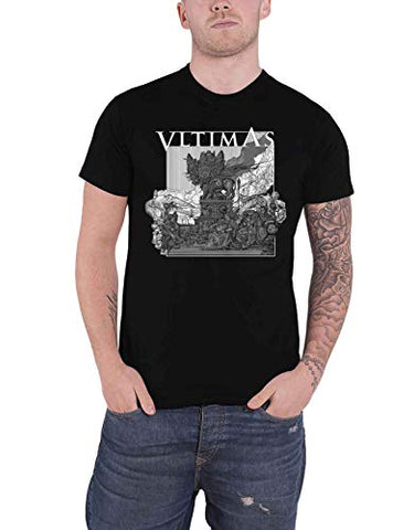 Vltimas T Shirt Something Wicked Marches in Band Logo Official Mens Black S
