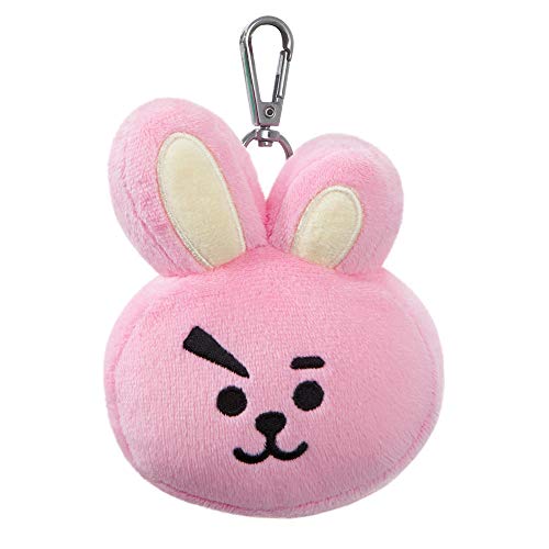AURORA BT21 Official Merchandise, Cooky Plush Key Clip, 61334, Pink