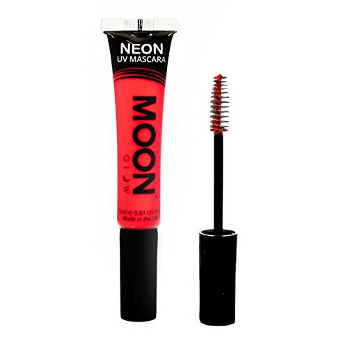 Moon Glow - Neon UV Mascara 15ml Red – Glows brightly under UV Lighting!