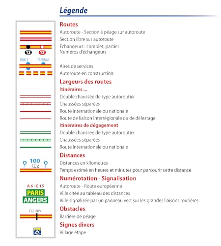France Route Planning 2024 - Michelin National Map 726 : Map