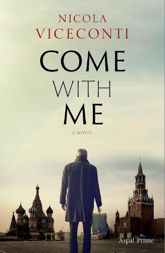 Book cover: man in coat facing Saint Basil's Cathedral, Moscow.