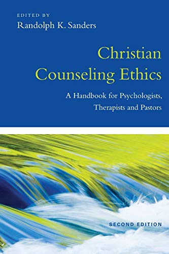 Book cover: “Christian Counseling Ethics” with abstract blue and yellow waves.