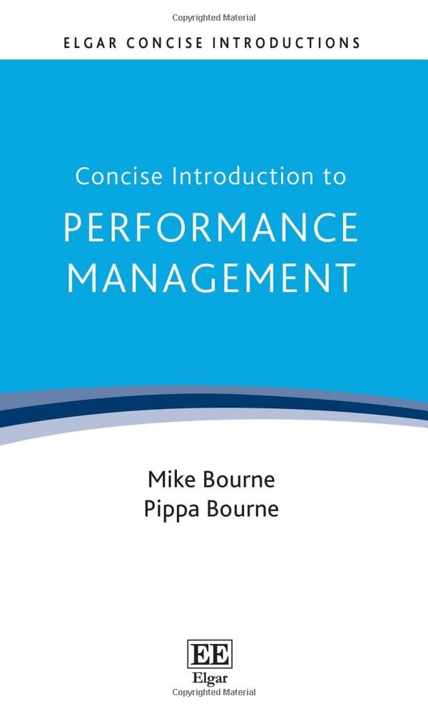Concise Introduction to Performance Management