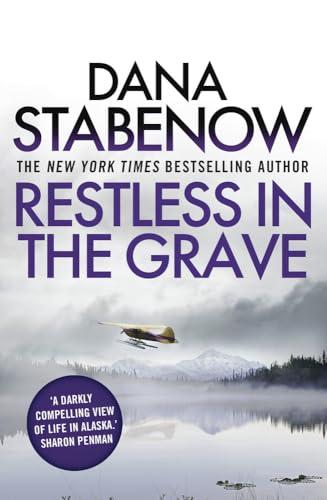Book cover: "Restless in the Grave" with a small plane over water.