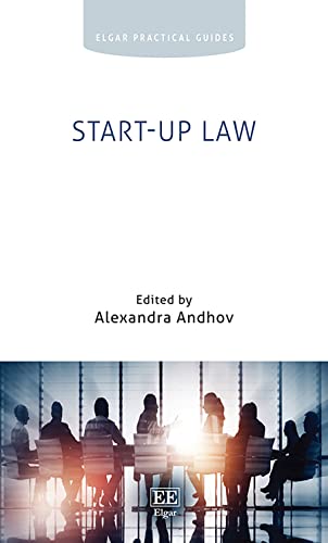 Book cover titled Start-up Law, edited by Alexandra Andhov, featuring a silhouette of people meeting.