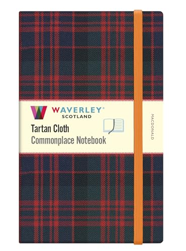 Waverley Commonplace Notebooks: MacDonald Tartan Cloth Large Notebook (21 x 13cm) : 90