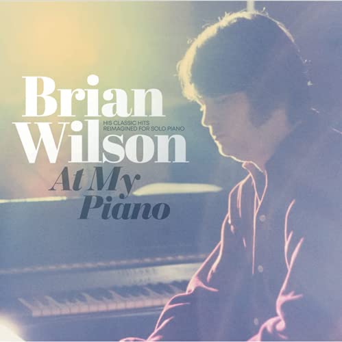 Album cover: Brian Wilson at a piano, side profile, warm lighting.