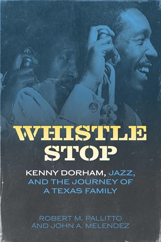 Book cover: “Whistle Stop” featuring jazz musicians and bold yellow text.