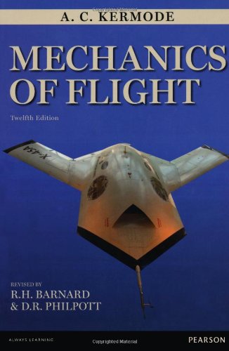 Book cover: "Mechanics of Flight" with an image of a stealth aircraft.