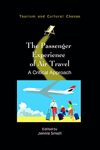 Book cover: airplane, travelers, and a deck chair on a black background.