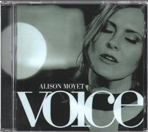 Alison Moyet "Voice" CD cover, black and white portrait with text.