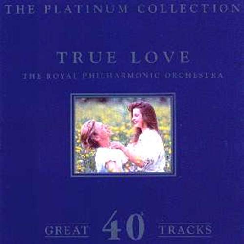 CD cover for “True Love” featuring a couple in a field, blue background.