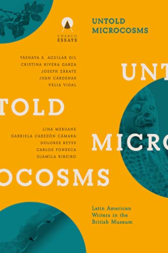 Book cover with yellow background, teal circular accents, and list of author names.
