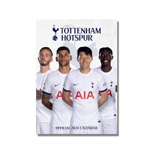 Tottenham Hotspur FC 2024 Calendar, Month To View A3 Wall Calendar, Official Product: Original Danilo-Kalender [Mehrsprachig] [Kalender]