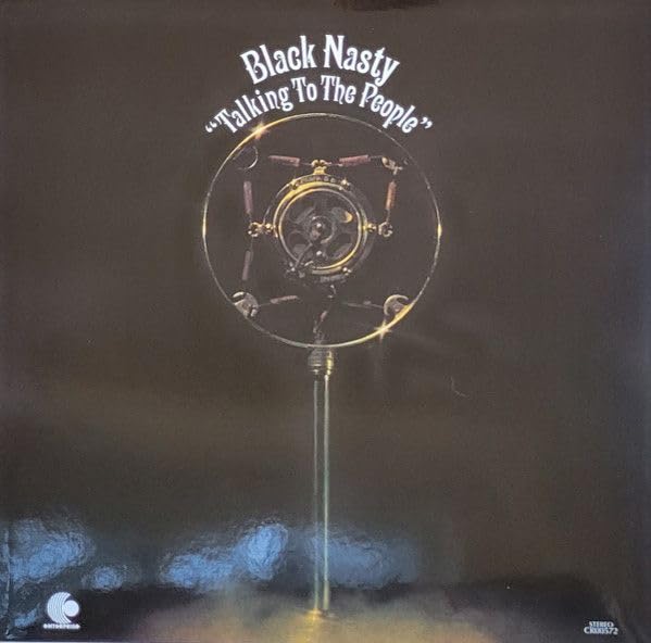 Black Nasty album cover featuring a vintage microphone on a dark background.