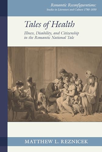 Book cover: “Tales of Health” with a painting of a family scene.