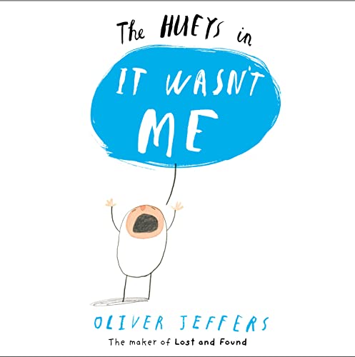 Book cover: cartoon figure with raised hands, blue speech bubble.