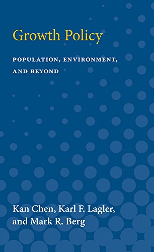 Blue book cover with white and yellow text: "Growth Policy," authors listed below.