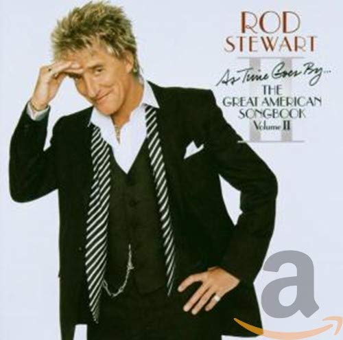 Rod Stewart album cover, featuring a portrait of the singer in a suit.