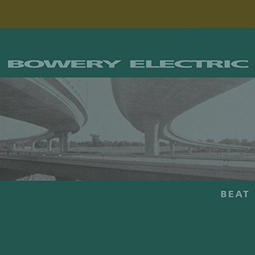 Bowery Electric "Beat" vinyl album cover with highway overpass imagery.