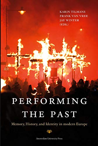 Book cover with a fiery procession and bold white title text.