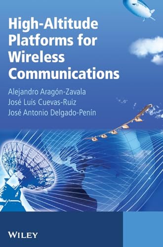 Book cover: “High-Altitude Platforms for Wireless Communications” with aerial vehicles and a globe.