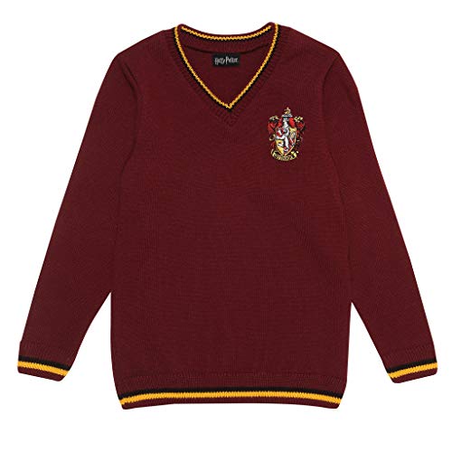 Harry Potter - House Gryffindor Replica (Unisex Kids Knitted Jumper) 9-10 Years