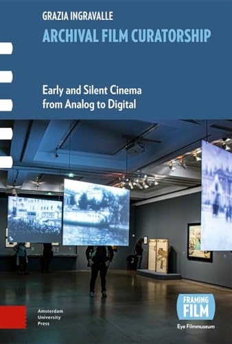 Book cover featuring a museum interior with film projections and people.