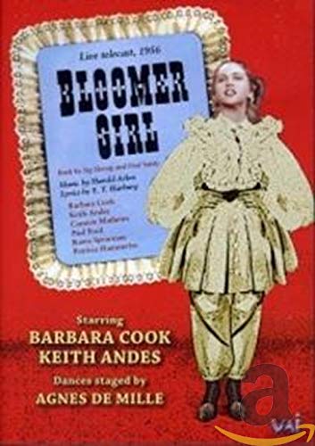 DVD cover for "Bloomer Girl" featuring Barbara Cook in period costume.