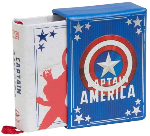 Marvel Comics: Captain America (Tiny Book) : Inspirational Quotes From the First Avenger (Fits in the Palm of Your Hand, Stocking Stuffer, Novelty Geek Gift)
