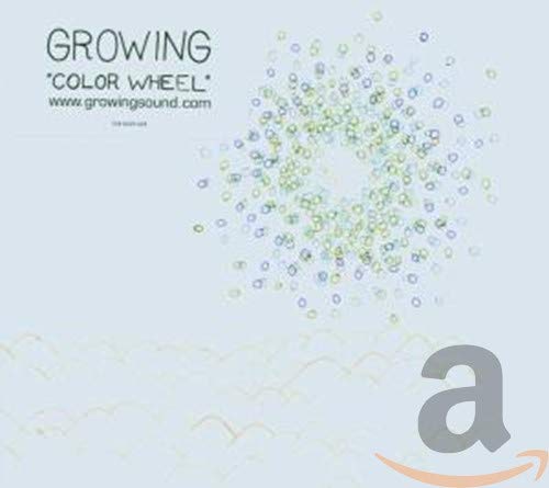 CD cover for Growing’s “Color Wheel” with abstract colorful dots.