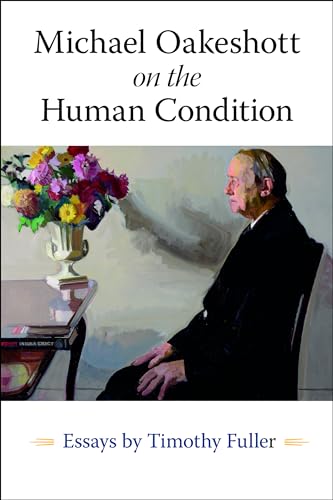 Book cover featuring a portrait of Michael Oakeshott and a vase of flowers.