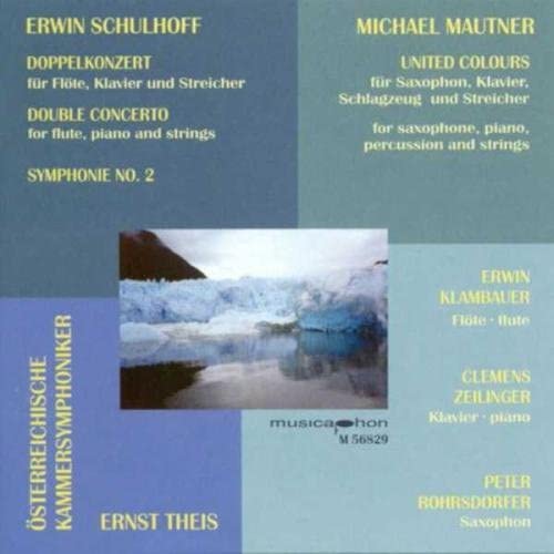 CD cover for Schulhoff and Mautner compositions, featuring a landscape image.