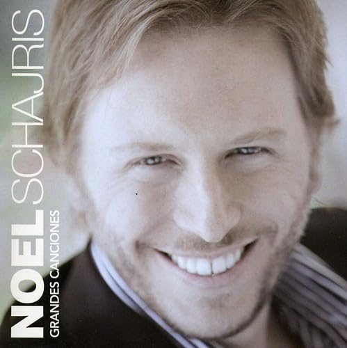 Close-up portrait of Noel Schajris on album cover, smiling gently.