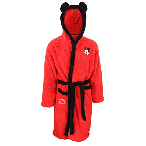 Disney Mickey - Logo Dressing Gown (Unisex Red Dressing Gown) SML/MED