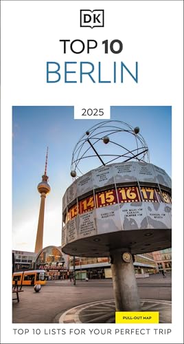 DK Top 10 Berlin guidebook cover with the TV tower and Urania world clock.