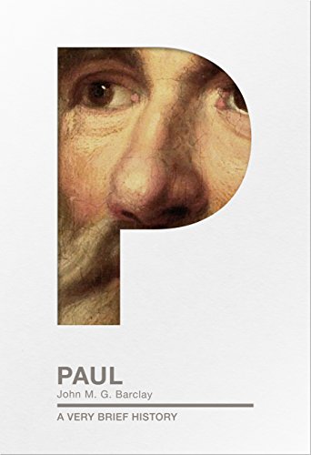 Book cover: portrait fragment within a large letter "P", title "Paul".