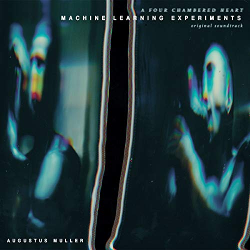 CD cover for “Machine Learning Experiments” soundtrack, abstract blue and black design.