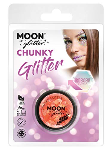 Moon Glitter Iridescent Chunky Glitter Orange