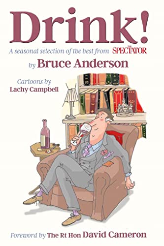 Book cover: “Drink!” with cartoon of man relaxing with wine.