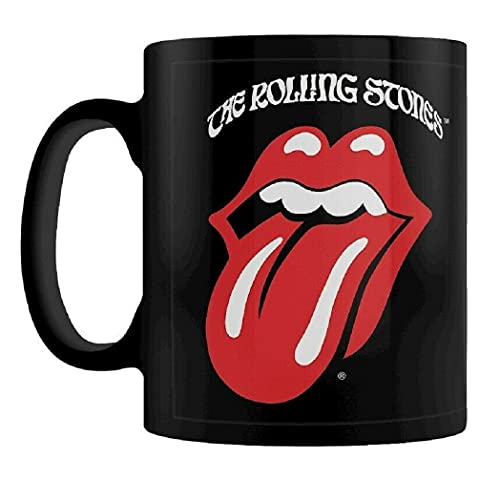 Pyramid International MGB26315 The Rolling Stones (Retro Tongue) Black Coffee Mug, Ceramic, 11 oz