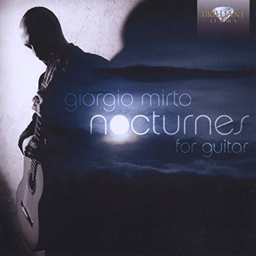 CDSillhouetted guitarist against a dark, atmospheric night sky with text "Nocturnes for guitar".
