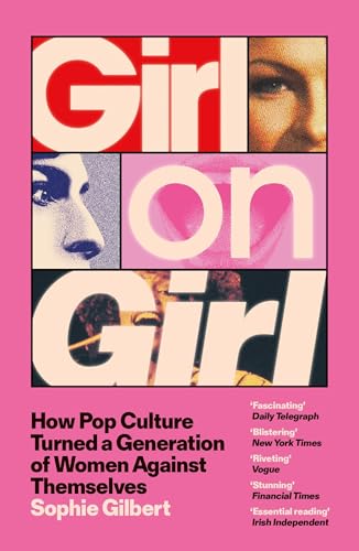 Book cover with fragmented faces and bold pink and red text.