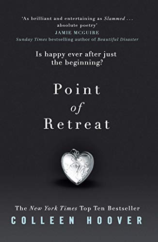 Book cover for Point of Retreat by Colleen Hoover featuring a silver heart locket.