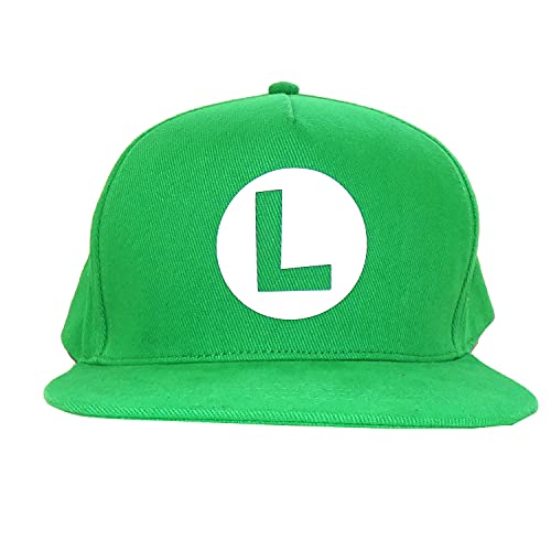 Green baseball cap with a white circle and dark green "L" logo.